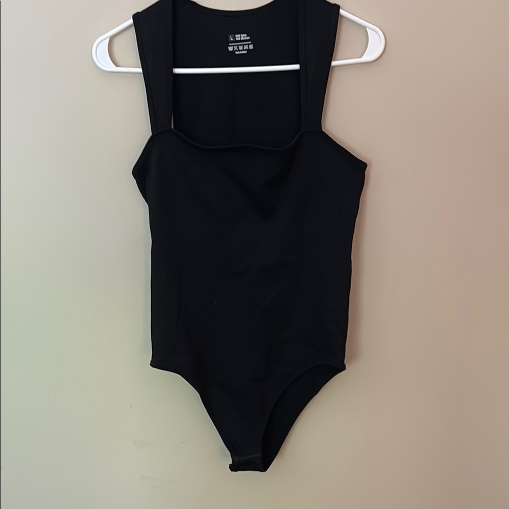 Black Sleeveless Bodysuit